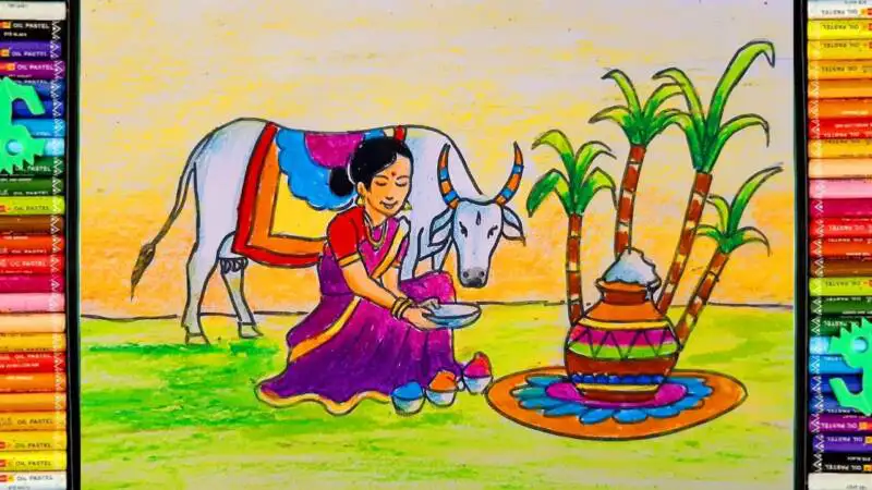 Indian Festival Drawing High-Quality - Drawing Skill